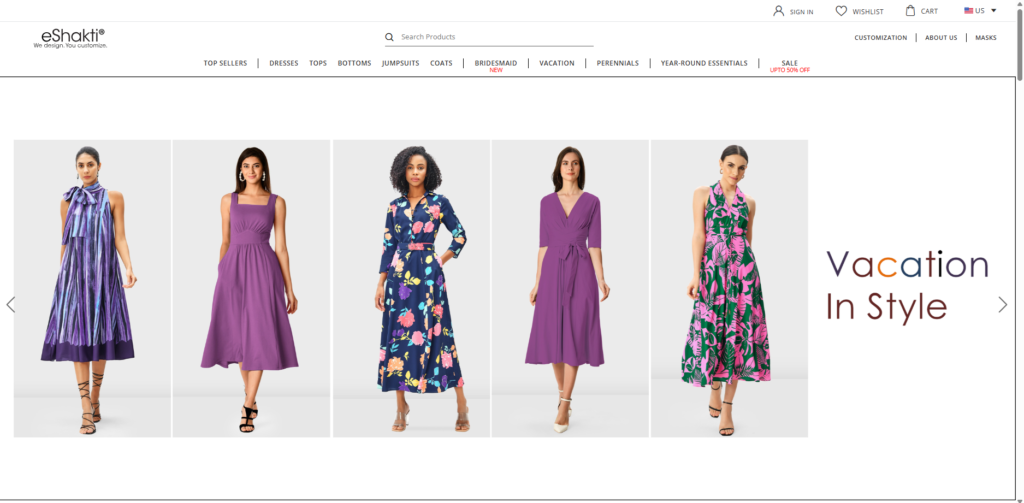 Eshakti desktop website screen