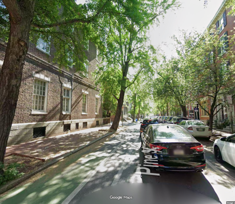 Street with trees in Philadelphia